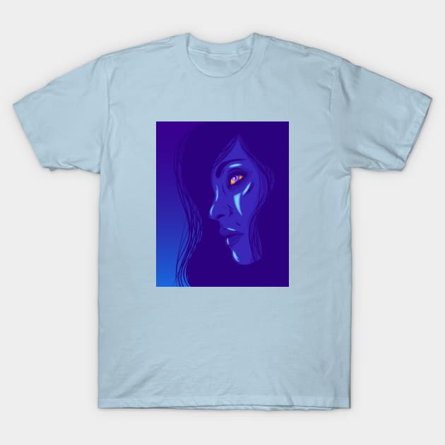 Portrait of a woman T-Shirt by Priscila Floriano